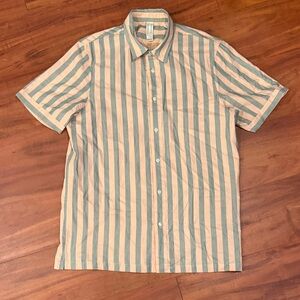 Scotch & Soda Men's Grey/Blue and Pink/Cream Striped Shirt